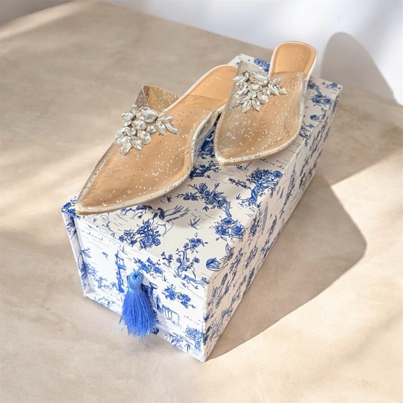 Barbie’s Sister’s Custom-Made Bejeweled Mules, 10, EUC - Picture 2 of 10